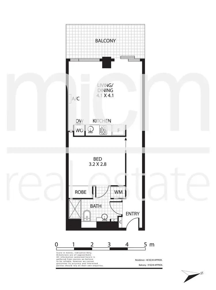 Floorplan of Homely apartment listing, 705/7 Yarra Street, South Yarra VIC 3141