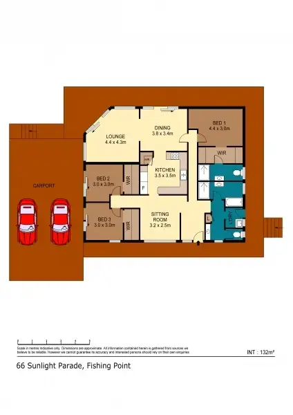 Floorplan of Homely house listing, 66 Sunlight Pde., Fishing Point NSW 2283