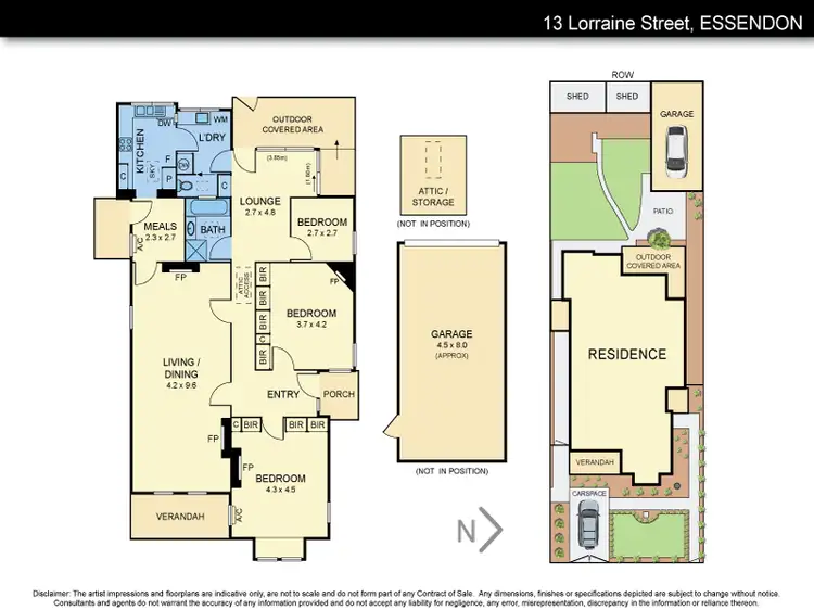Floorplan of Homely house listing, 13 Lorraine Street, Essendon VIC 3040