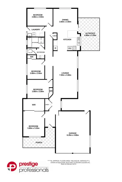 Floorplan of Homely house listing, 16 Eildon Court, Wattle Grove NSW 2173