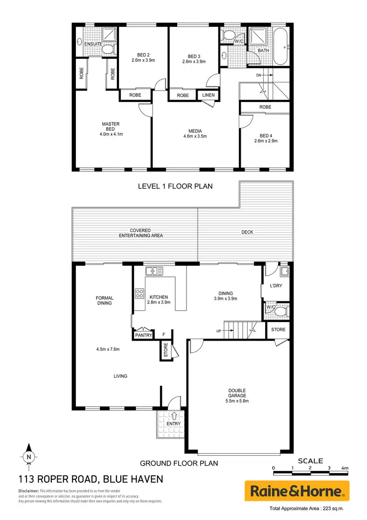 Floorplan of Homely house listing, 113 Roper Road, Blue Haven NSW 2262