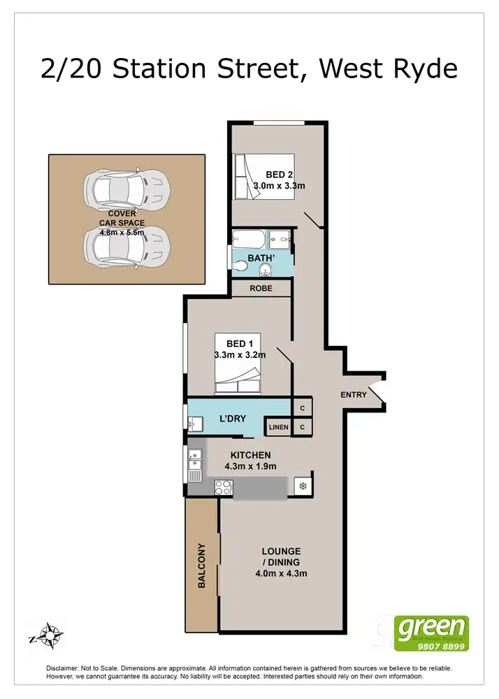 Floorplan of Homely unit listing, 2/20 Station Street, West Ryde NSW 2114