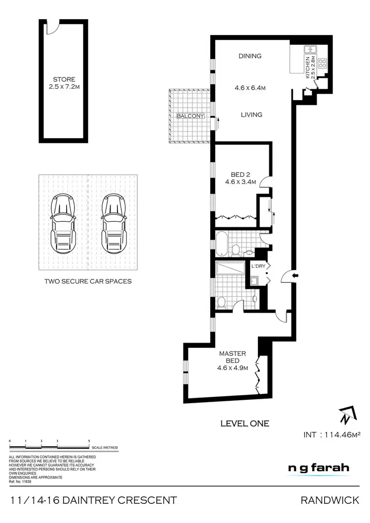 Floorplan of Homely unit listing, 11/14-16 Daintrey Crescent, Randwick NSW 2031