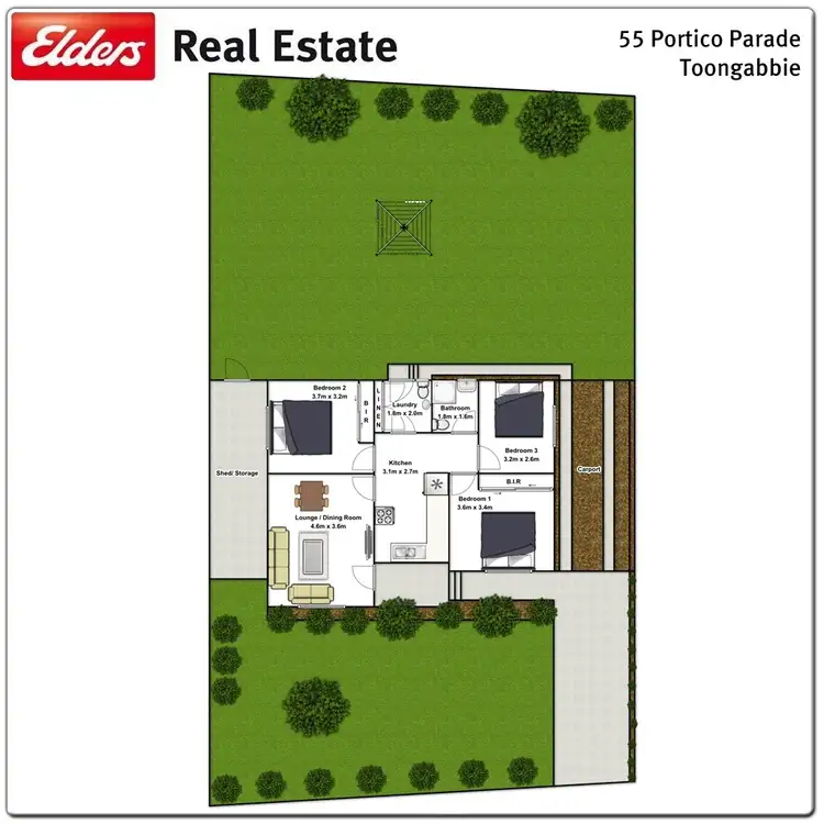 Floorplan of Homely house listing, 55 Portico Parade, Toongabbie NSW 2146
