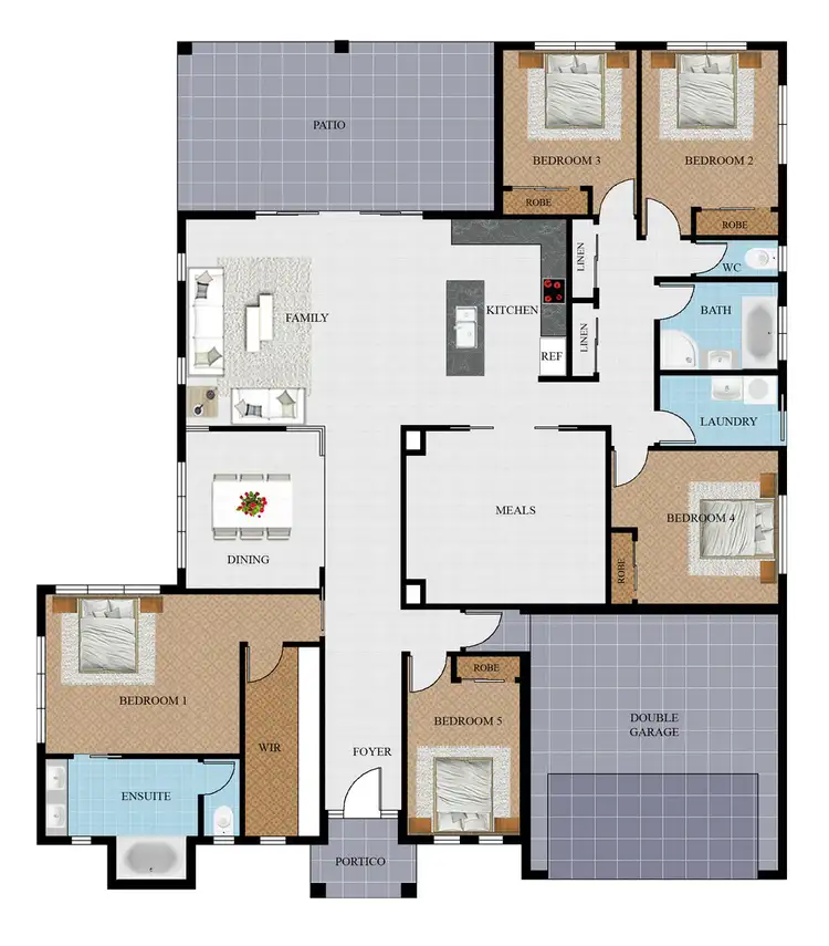 Floorplan of Homely house listing, 6 Newell Court, Mount Low QLD 4818