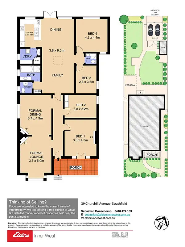 Floorplan of Homely house listing, 39 Churchill Avenue, Strathfield NSW 2135
