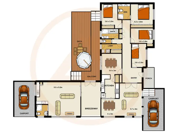 Floorplan of Homely house listing, 2A - 41 Evergreen Avenue, Loganlea QLD 4131