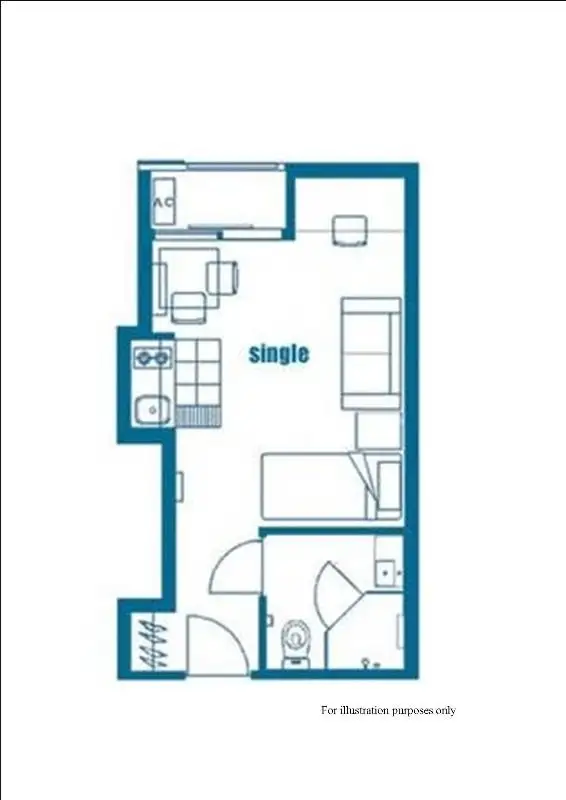 Floorplan of Homely apartment listing, Apt 315, 304 Waymouth Street, Adelaide SA 5000