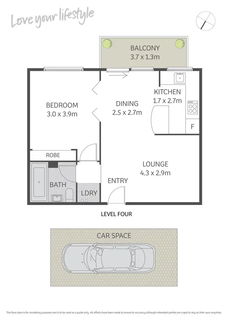 Floorplan of Homely apartment listing, 40/19-25 Queen Street, Newtown NSW 2042