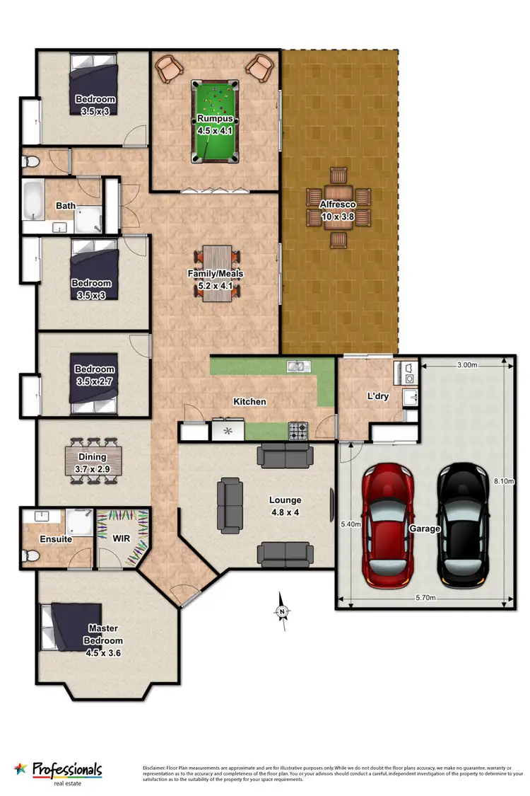 Floorplan of Homely house listing, 5 Pleasant Court, Cleveland QLD 4163