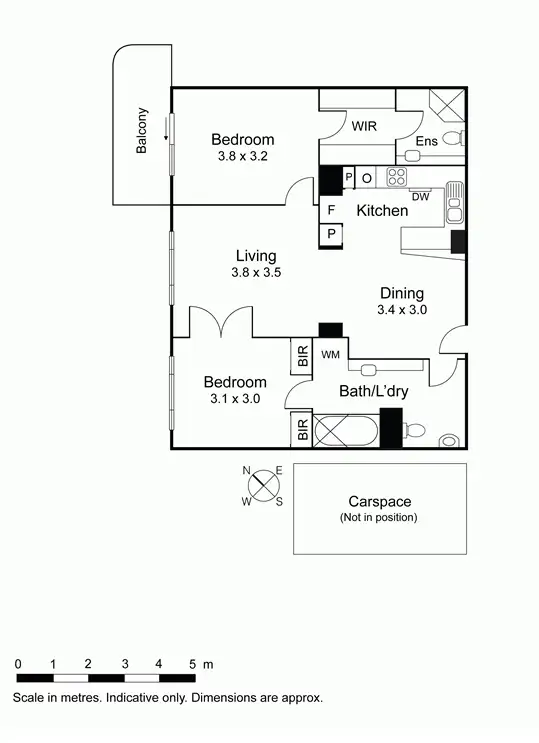 Floorplan of Homely apartment listing, 909/265 Exhibition Street, Melbourne VIC 3000
