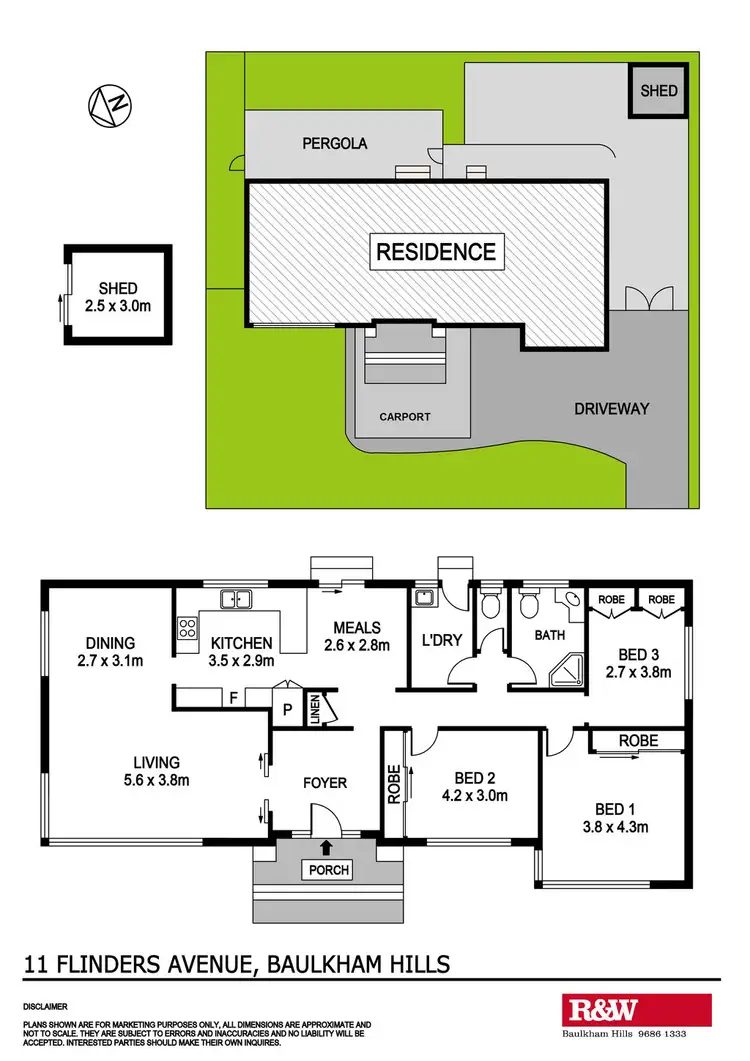 Floorplan of Homely house listing, 11 Flinders Avenue, Baulkham Hills NSW 2153