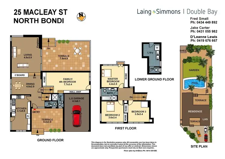 Floorplan of Homely house listing, 22 Loombah Road (Enter via 25 Macleay Str), Dover Heights NSW 2030
