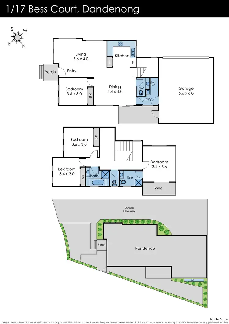 Floorplan of Homely house listing, 1/17 Bess Court, Dandenong VIC 3175