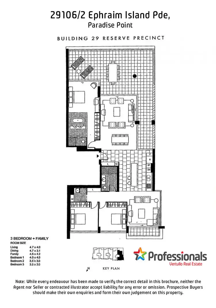 Floorplan of Homely apartment listing, 29106/2 Ephraim Island Parade, Paradise Point QLD 4216