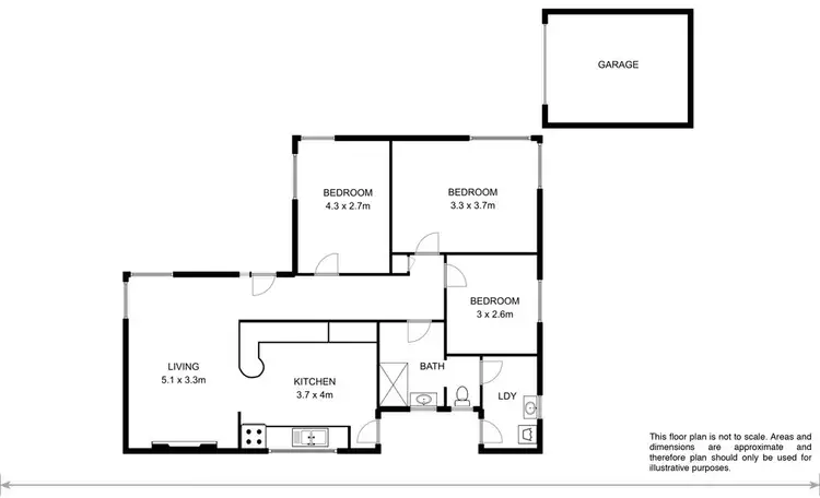 Floorplan of Homely house listing, 26 Edinburgh Crescent, Goodwood TAS 7010