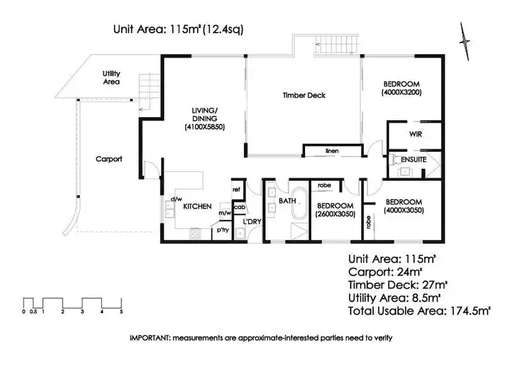 Floorplan of Homely house listing, 5/66 Hillborough Road, South Hobart TAS 7004