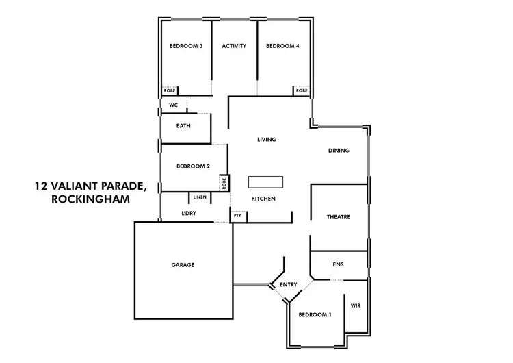 Floorplan of Homely house listing, 12 Valiant Parade, Baldivis WA 6171