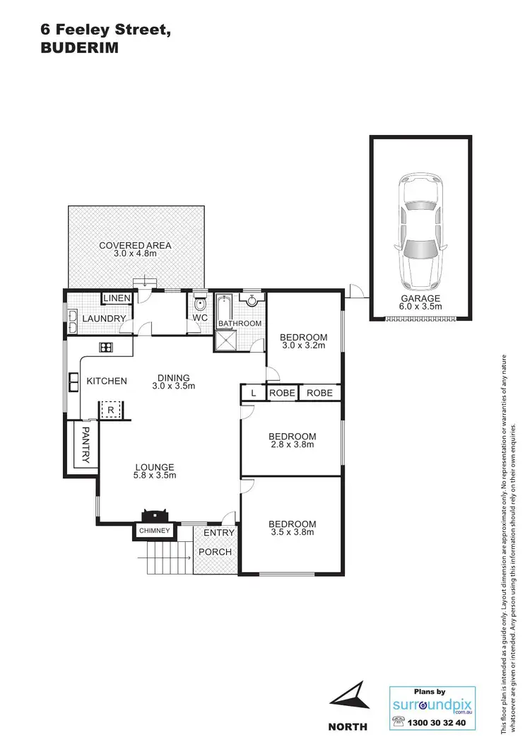 Floorplan of Homely house listing, 6 Feeley Street, Buderim QLD 4556