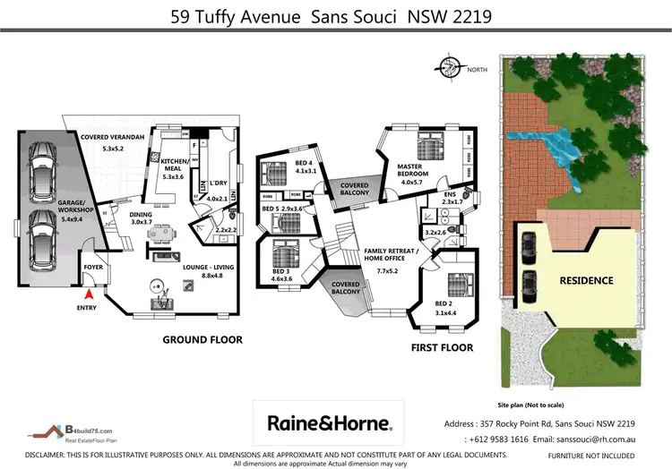 Floorplan of Homely house listing, 59 Tuffy Avenue, Sans Souci NSW 2219