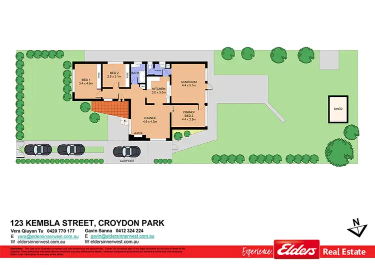 Floorplan of Homely house listing, 123 Kembla St, Croydon Park NSW 2133
