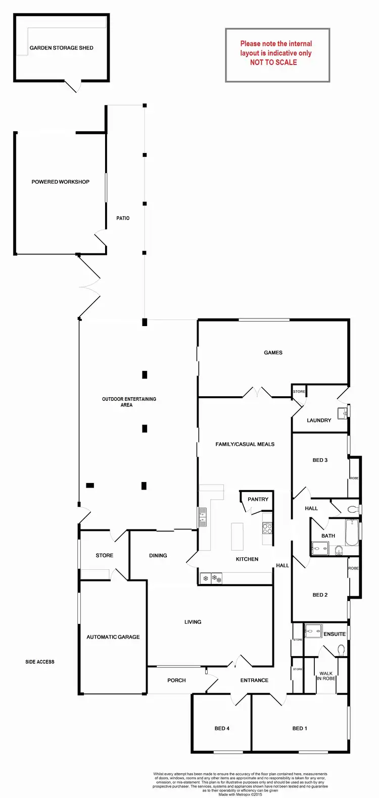 Floorplan of Homely house listing, 180 Ferndale Crescent, Ferndale WA 6148