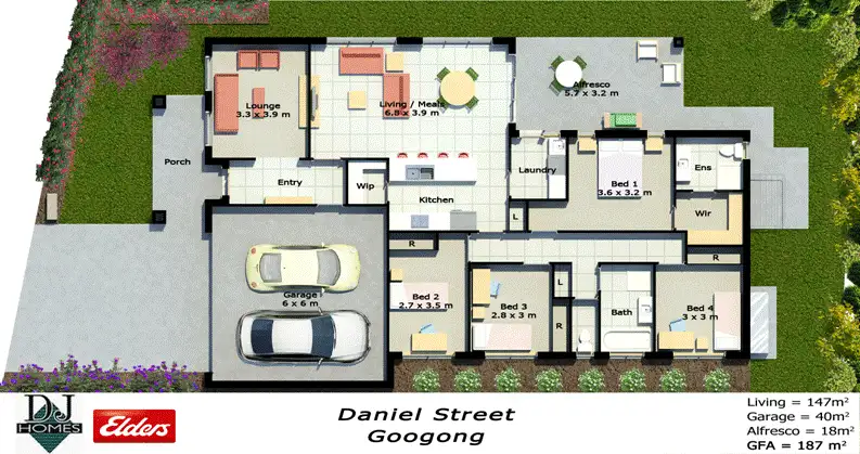Floorplan of Homely house listing, 22 Daniel Street, Googong NSW 2620