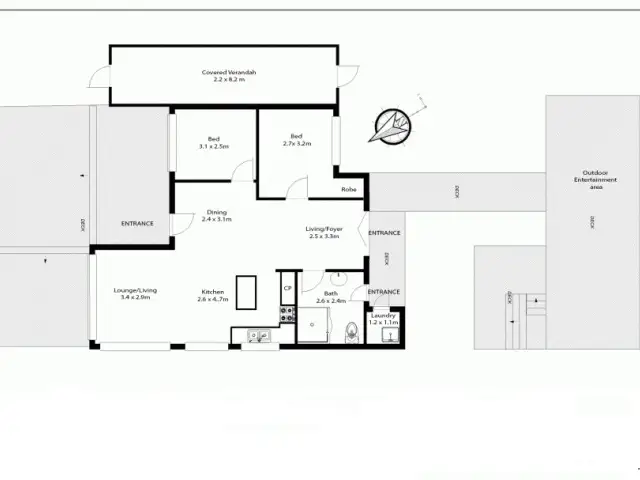 Floorplan of Homely house listing, 1/217 Carlton Beach Road, Carlton TAS 7173