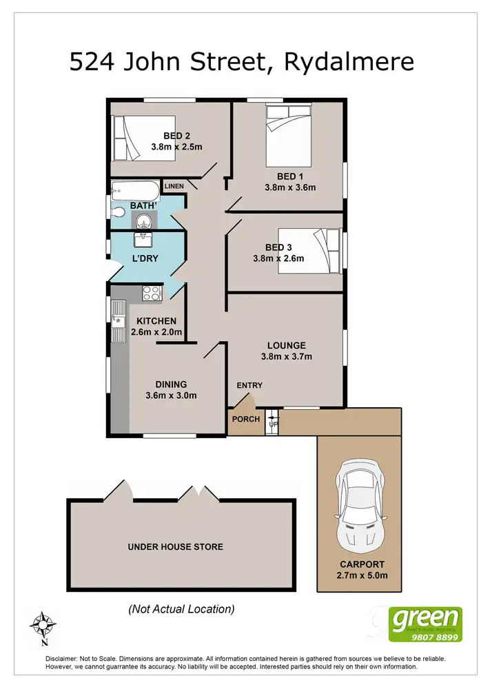 Floorplan of Homely house listing, 524 John Street, Rydalmere NSW 2116