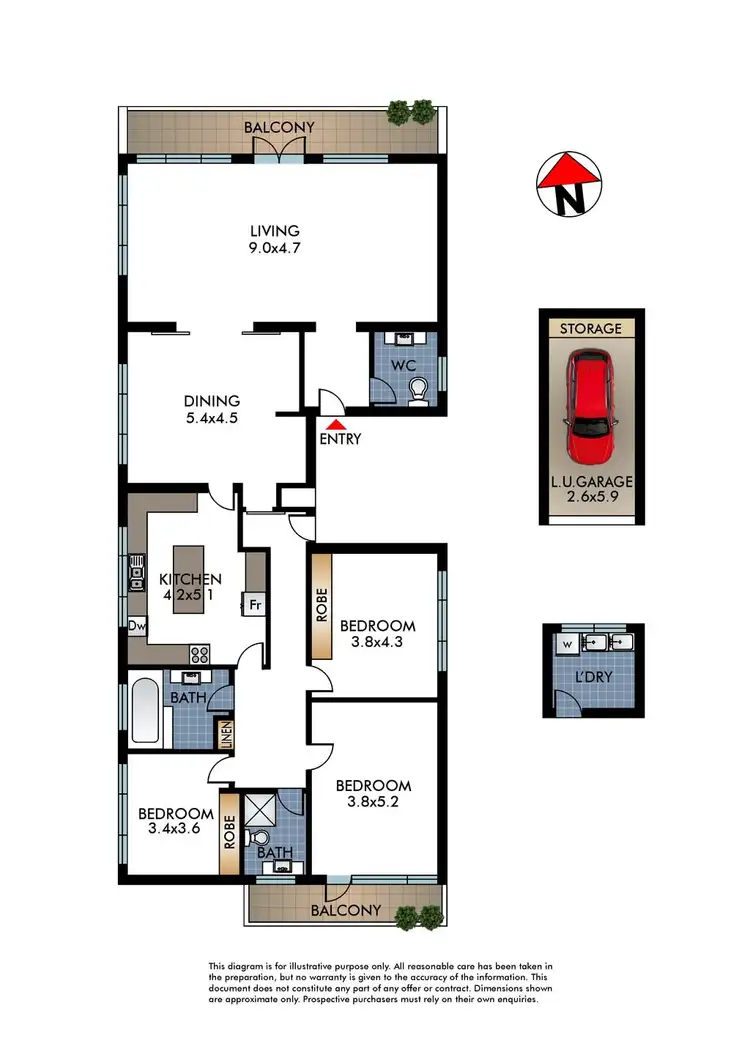 Floorplan of Homely apartment listing, 1/33 Liverpool Street, Rose Bay NSW 2029