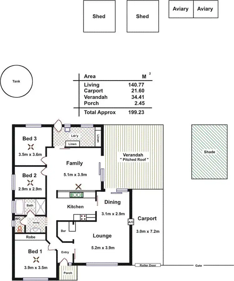 Floorplan of Homely house listing, 10 Theodore Street, Evanston Park SA 5116