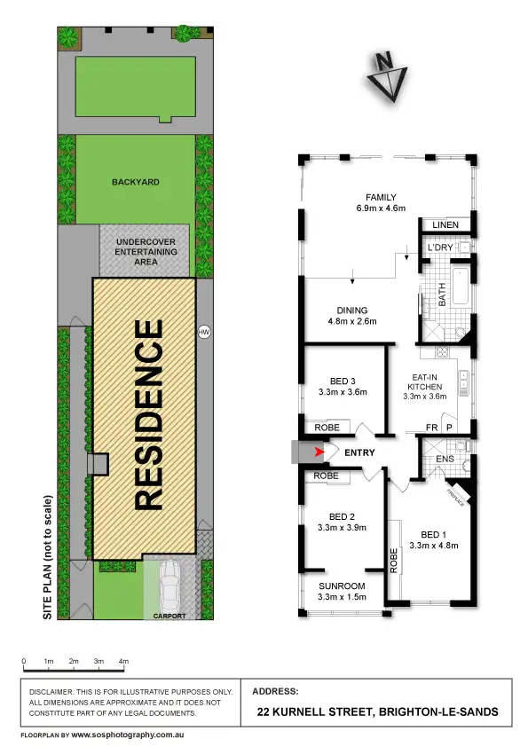 Floorplan of Homely house listing, 22 Kurnell Street, Brighton-le-sands NSW 2216