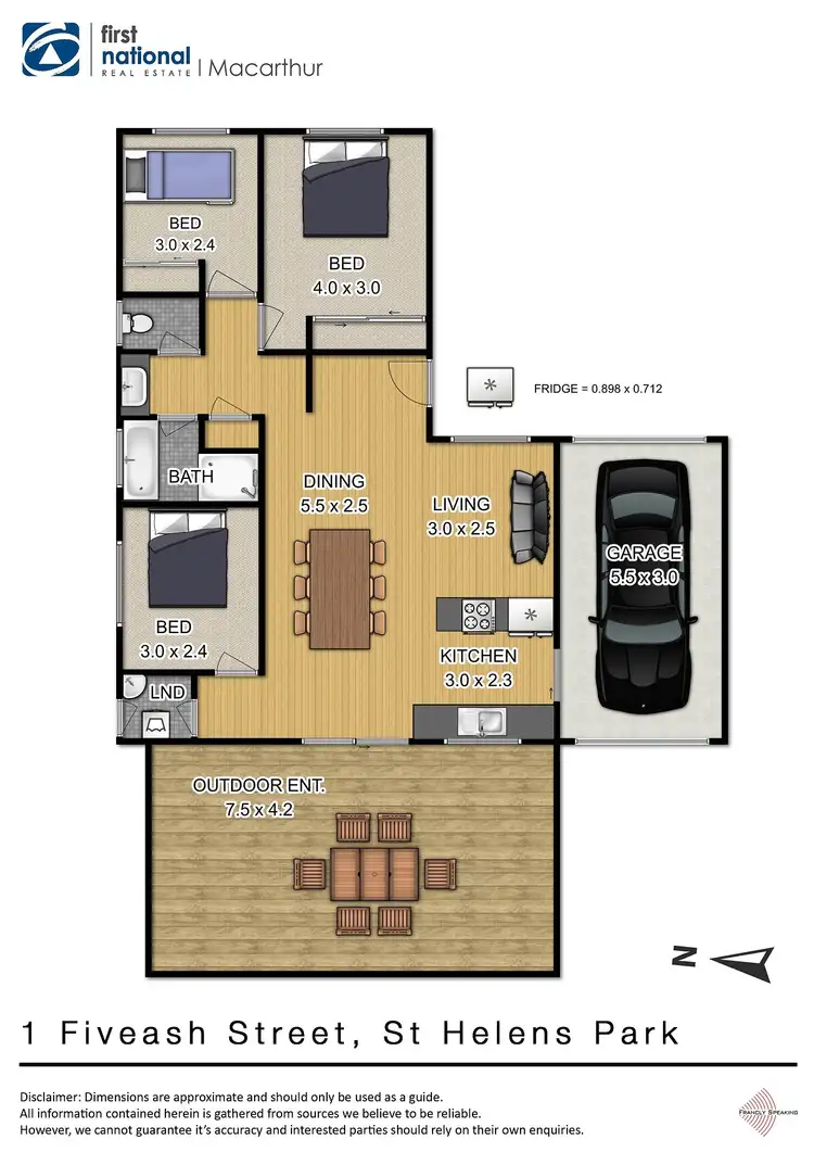 Floorplan of Homely house listing, 1 Fiveash Street, St Helens Park NSW 2560