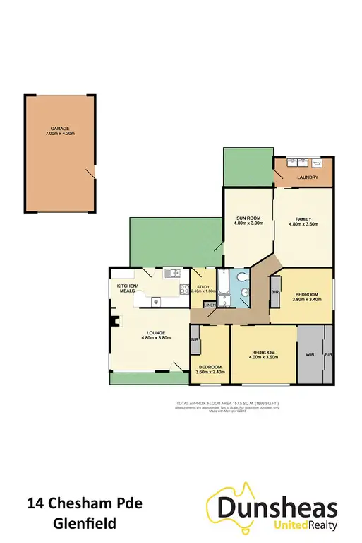 Floorplan of Homely house listing, 14 Chesham Parade, Glenfield NSW 2167