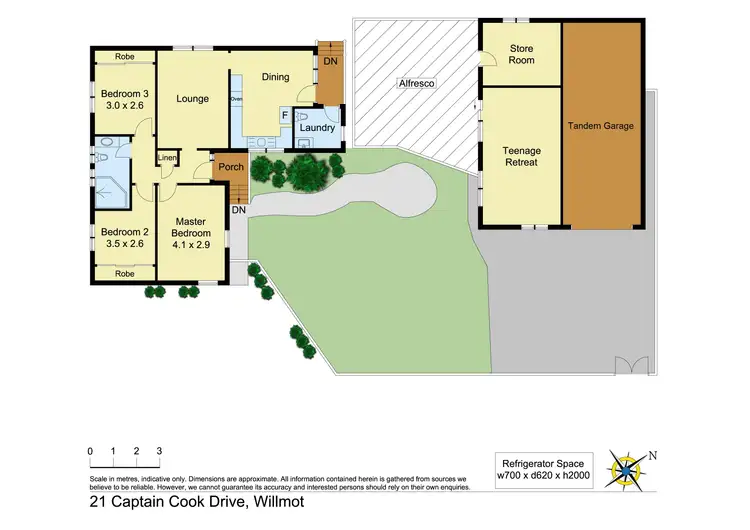 Floorplan of Homely house listing, 21 Captain Cook Drive, Willmot NSW 2770