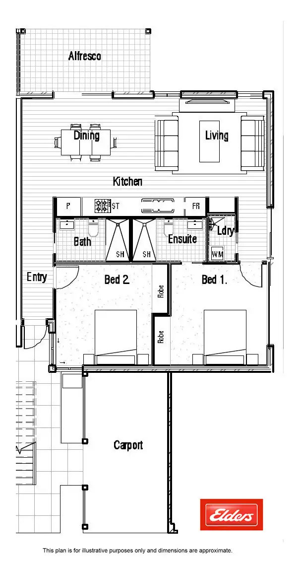 Floorplan of Homely unit listing, 15/4 Toorak Court, Port Macquarie NSW 2444