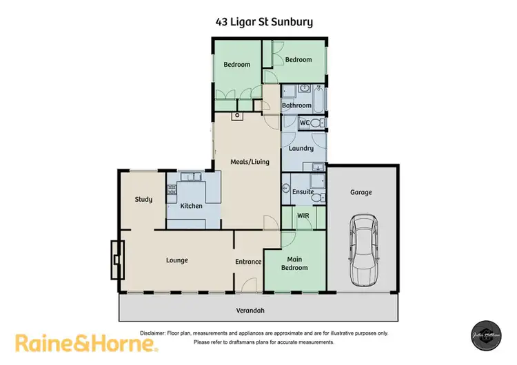 Floorplan of Homely house listing, 43 Ligar Street, Sunbury VIC 3429