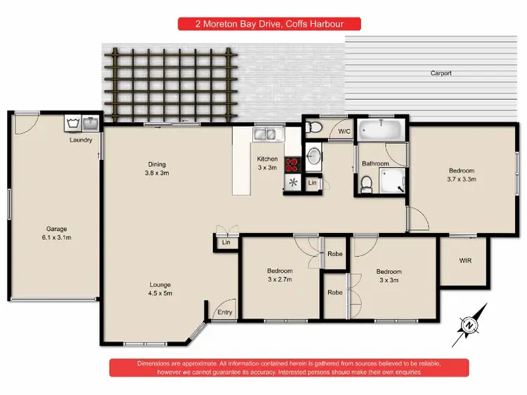 Floorplan of Homely house listing, 2 Moreton Bay Avenue, Coffs Harbour NSW 2450