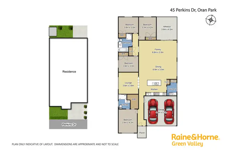 Floorplan of Homely house listing, 45 Perkins Drive, Oran Park NSW 2570
