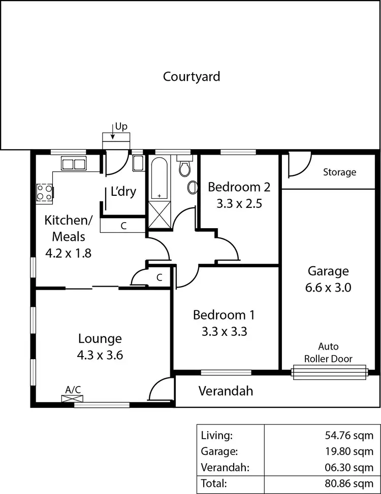 Floorplan of Homely house listing, 1/17 Nalara Avenue, Rostrevor SA 5073