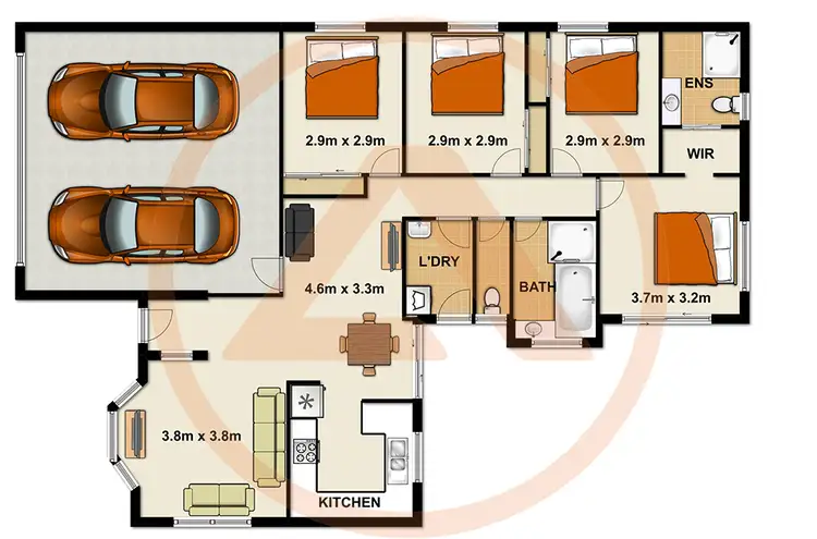 Floorplan of Homely house listing, 21 Lithfield Place, Loganholme QLD 4129