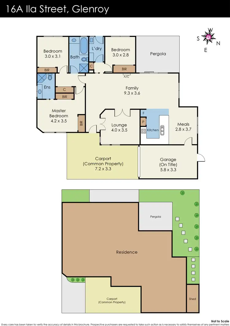 Floorplan of Homely unit listing, 16a Ila Street, Glenroy VIC 3046