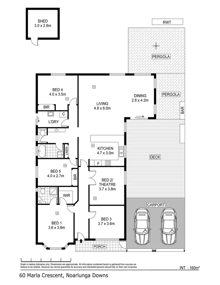 Floorplan of Homely house listing, 60 Marla Crescent, Noarlunga Downs SA 5168