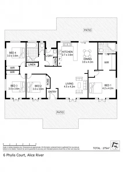 Floorplan of Homely house listing, 6 Phylis Court, Alice River QLD 4817