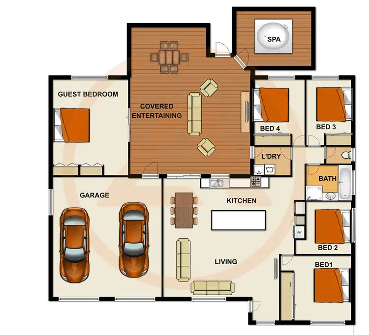 Floorplan of Homely house listing, 24 REDGUM DRIVE, Regents Park QLD 4118