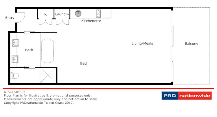 Floorplan of Homely apartment listing, 115/9 Dianella Drive, Casuarina NSW 2487