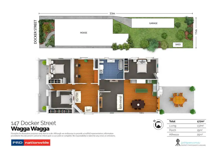 Floorplan of Homely house listing, 147 Docker Street, Wagga Wagga NSW 2650