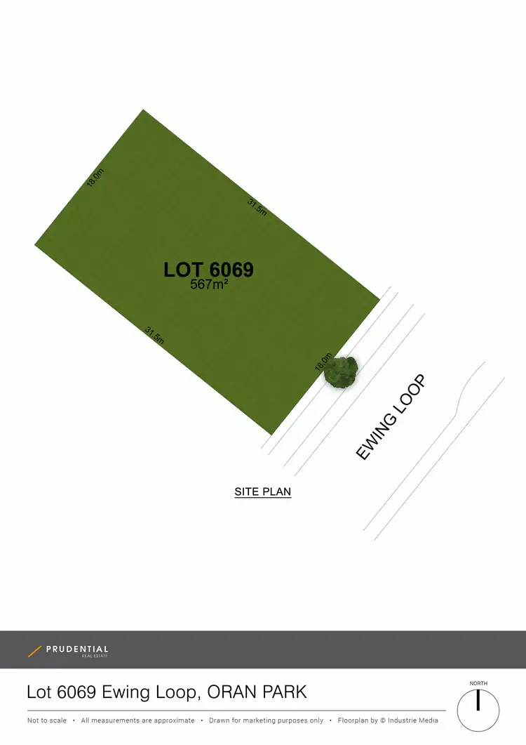 Floorplan of Homely land listing, Lot 6069 Ewing Loop, Oran Park NSW 2570