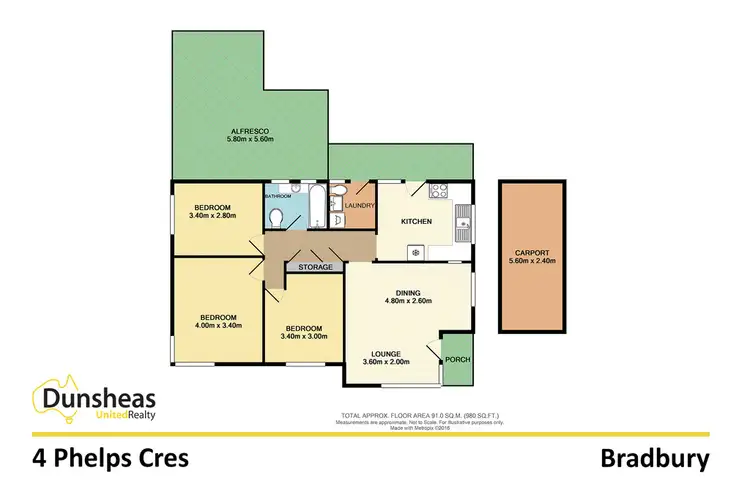 Floorplan of Homely house listing, 4 Phelps Crescent, Bradbury NSW 2560