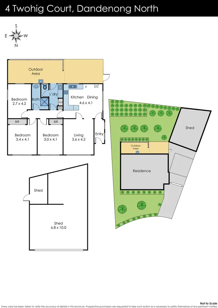 Floorplan of Homely house listing, 4 Twohig Court, Dandenong North VIC 3175